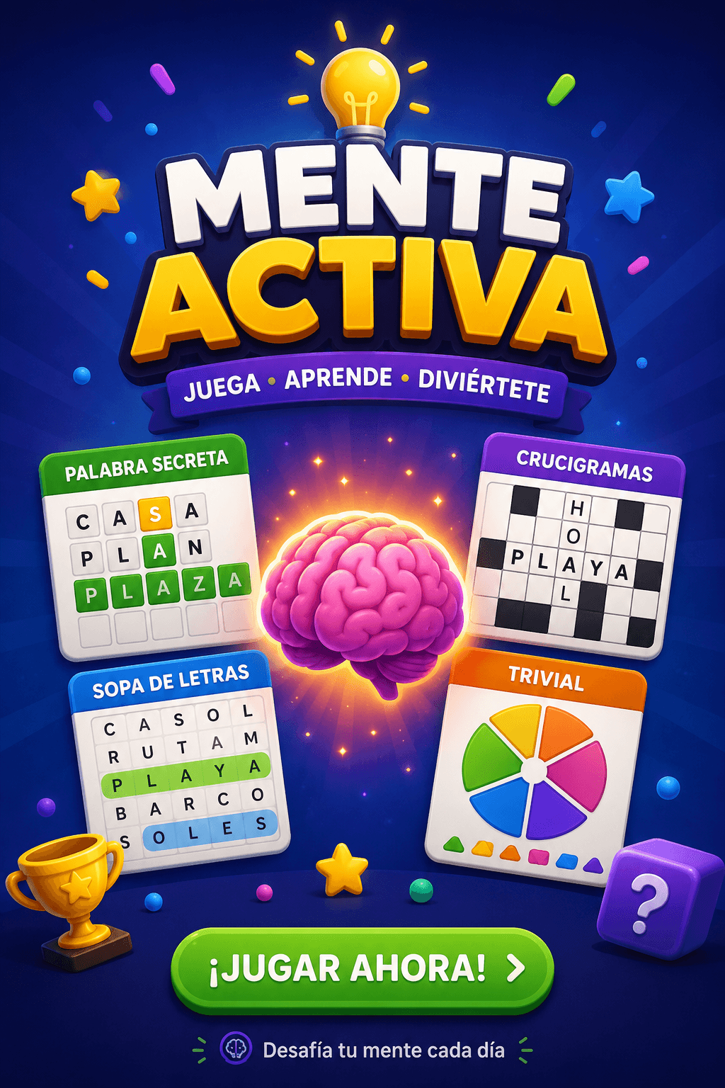 Mente Activa — Juega, aprende, diviértete